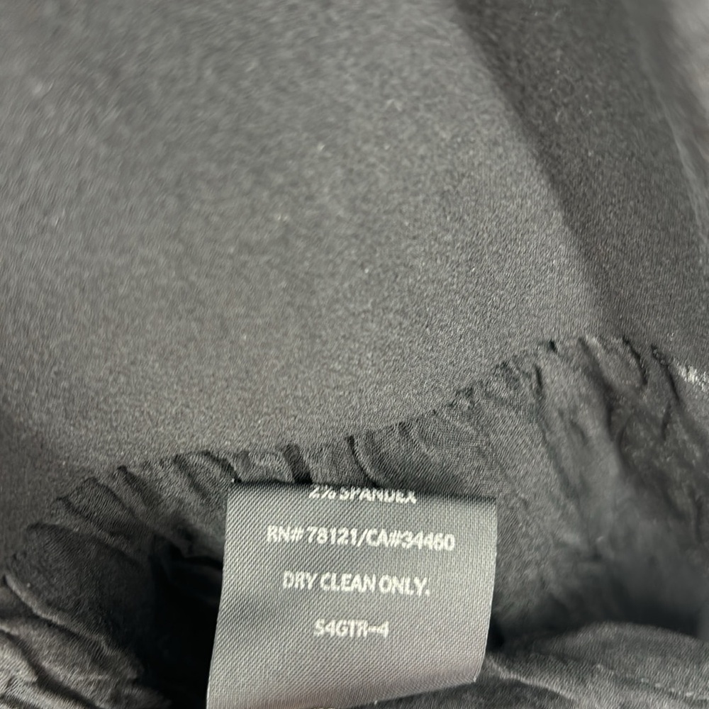 Eileen Fisher Silk Chiffon Sleeveless Black Dress Women’s Size Medium - Picture 6 of 9